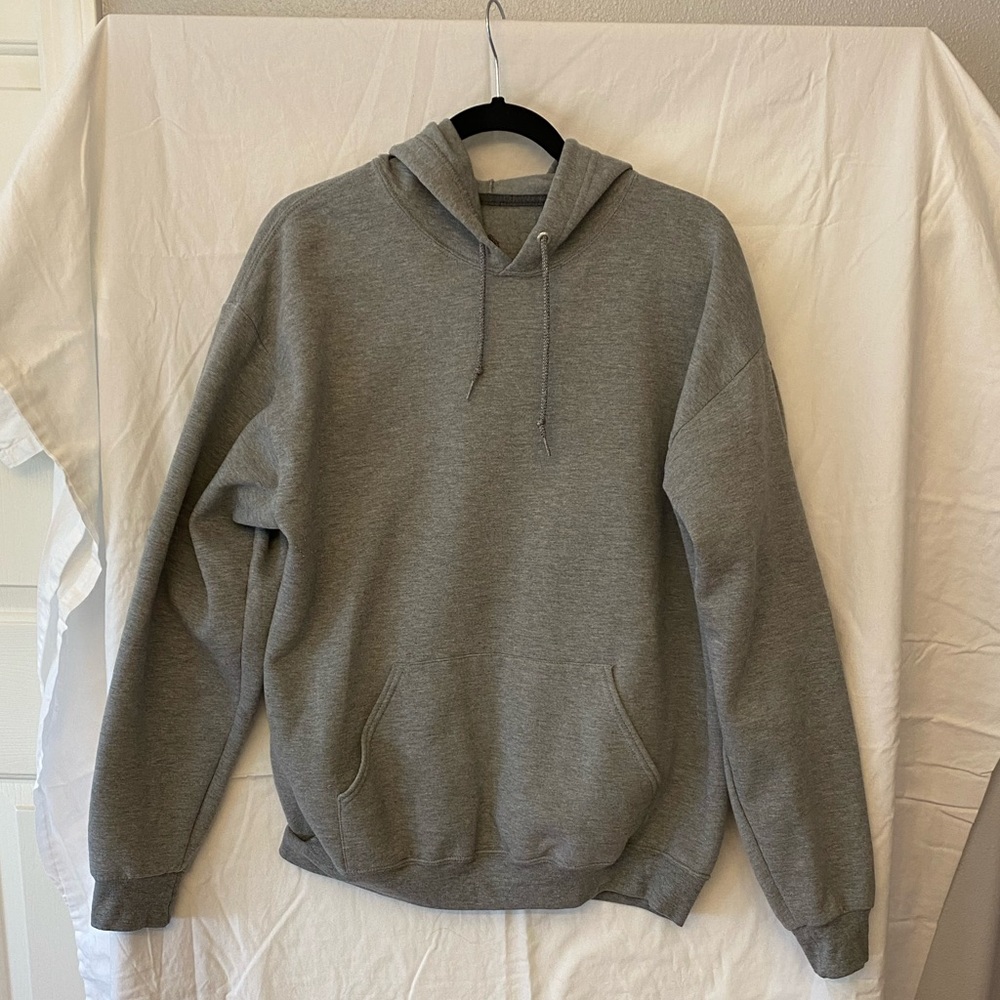 Gray hoodie sweatshirt fruit of the loom